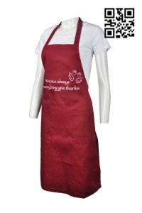 AP088  Silk print logo apron custom order style  Design apron style  apron factory  linen cross back apron